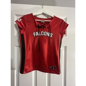 Nike Atlanta Falcons Just Do It Black Short Sleeve T-Shirt Womens Size‎ Small